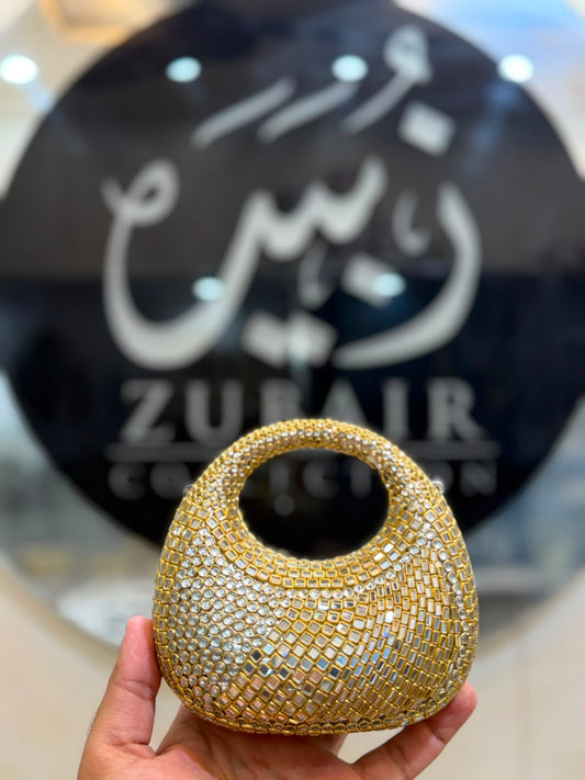 Stylish Kundan Moon Clutch_New Arrivals 30