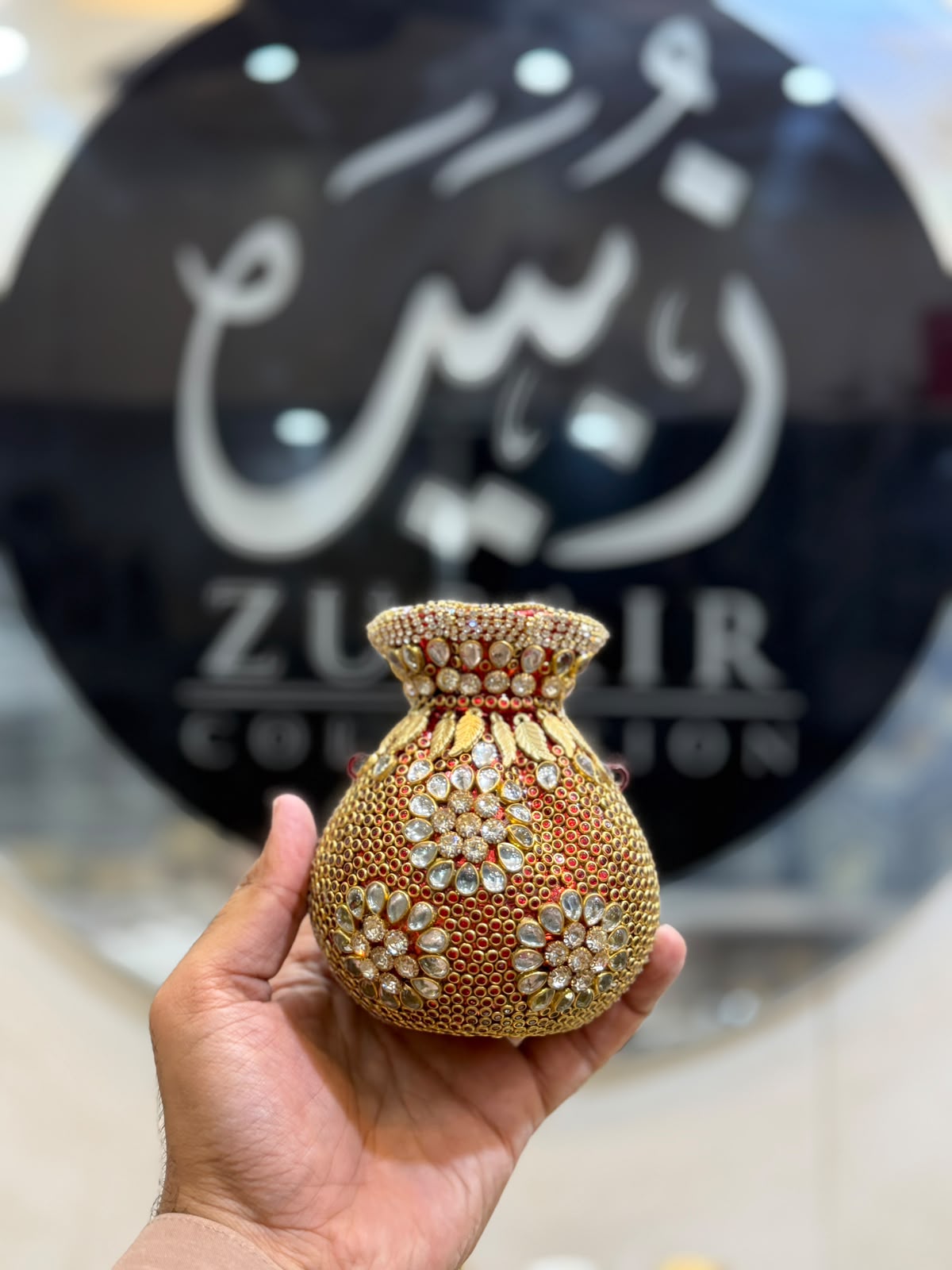 Stylish Kundan Matka Clutch_New Arrivals 2
