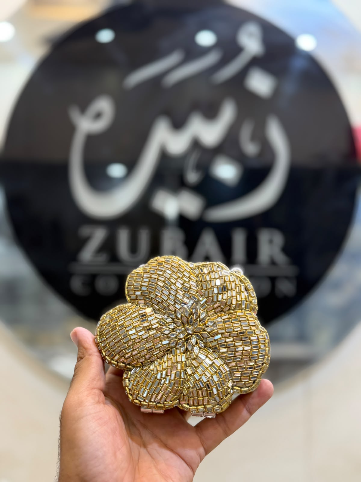 Stylish Kundan Flower Clutch_New Arrivals 23