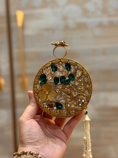Luxury Kundan Stones Work Clutch_Wedding Collection_New Arrival 3