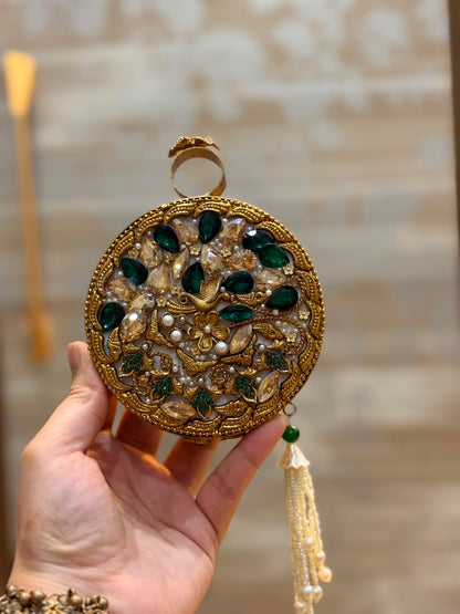 Luxury Kundan Stones Work Clutch_Wedding Collection_New Arrival 4