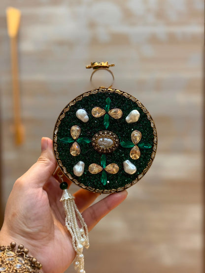 Luxury Kundan Stones Work Clutch_Wedding Collection_New Arrival 7