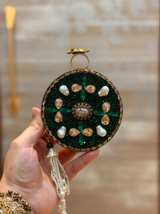 Luxury Kundan Stones Work Clutch_Wedding Collection_New Arrival 7