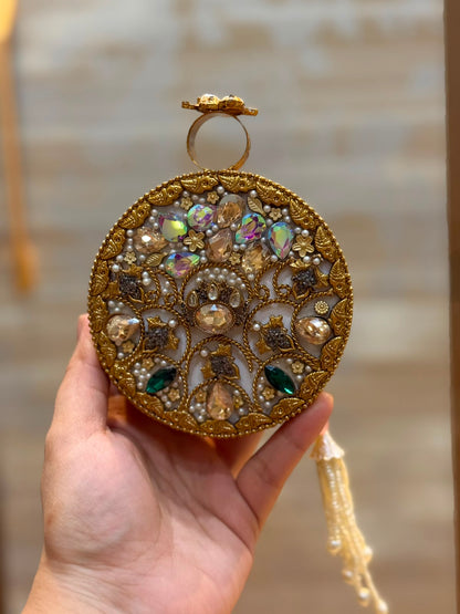 Luxury Kundan Stones Work Clutch_Wedding Collection_New Arrival 9
