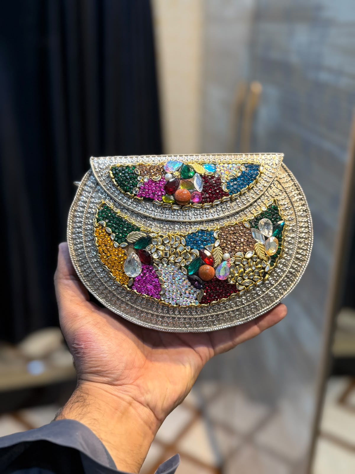 Handmade Designer Kundan Clutch_Wedding Collection_New Arrivals_Design 2