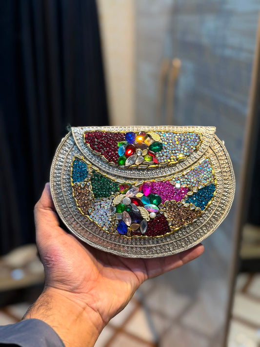 Handmade Designer Kundan Clutch_Wedding Collection_New Arrivals_Design 10