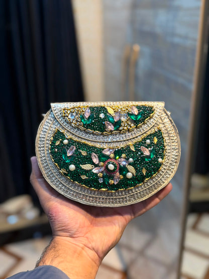 Handmade Designer Kundan Clutch_Wedding Collection_New Arrivals_Design 3