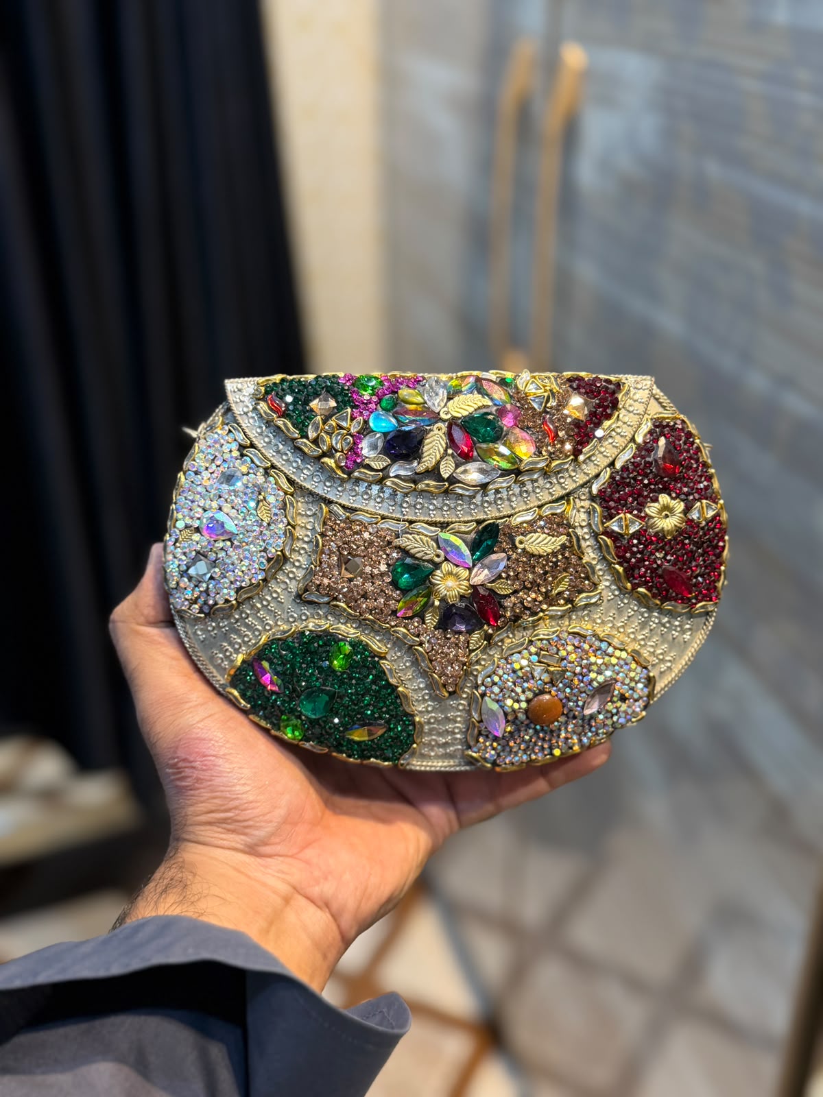Handmade Designer Kundan Clutch_Wedding Collection_New Arrivals_Design 4