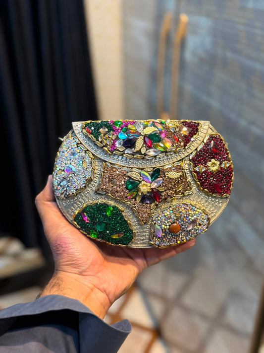 Handmade Designer Kundan Clutch_Wedding Collection_New Arrivals_Design 4