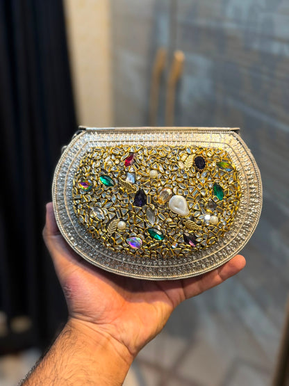 Handmade Designer Kundan Clutch_Wedding Collection_New Arrivals_Design 6