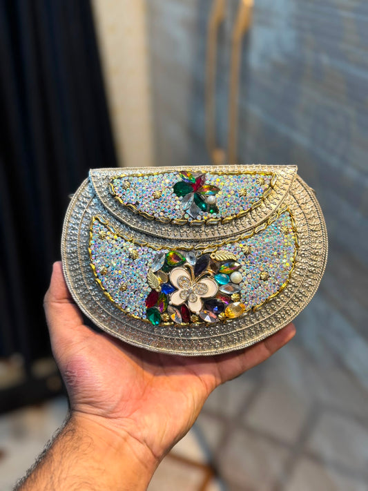 Handmade Designer Kundan Clutch_Wedding Collection_New Arrivals_Design 7