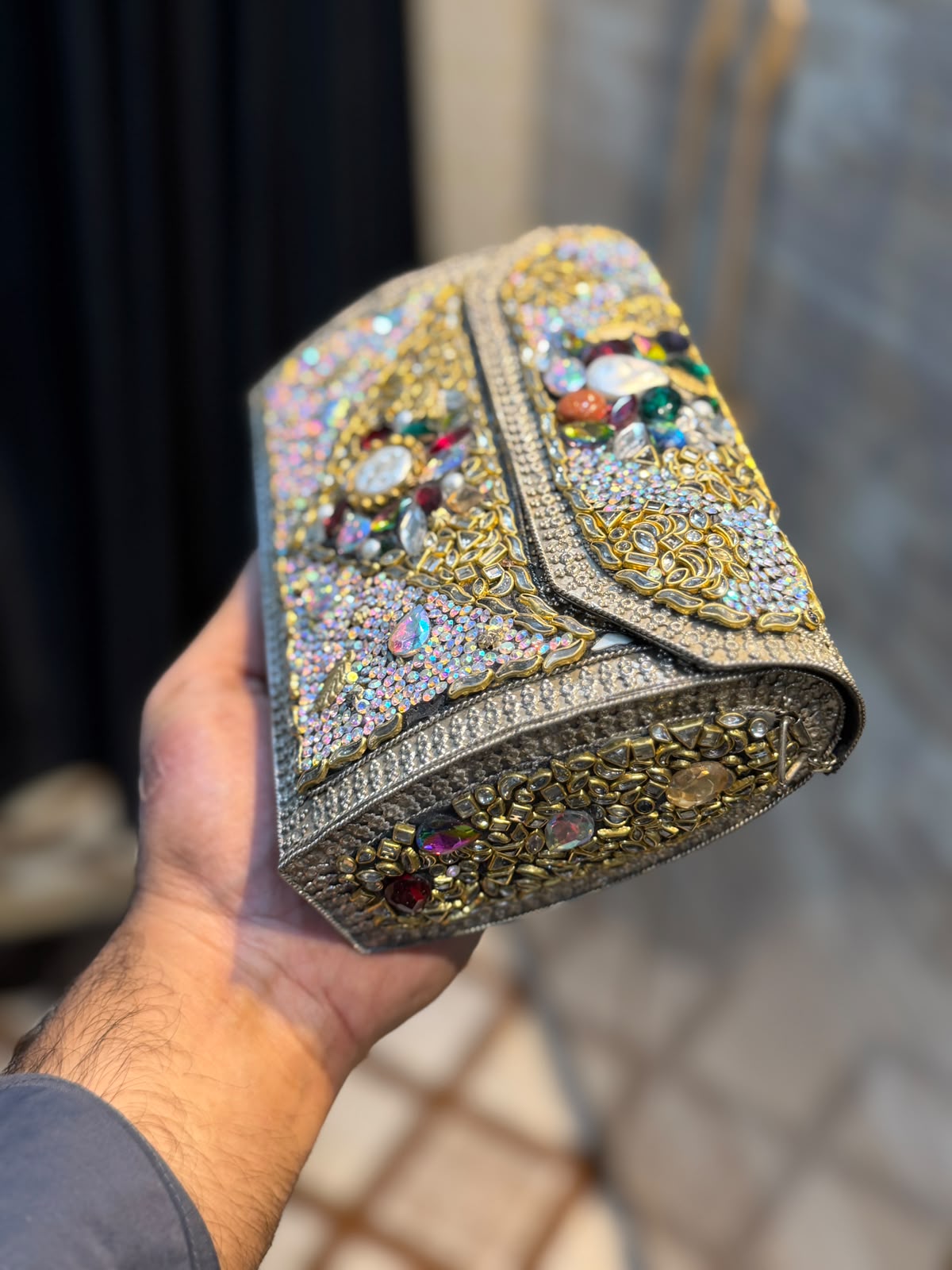 Handmade Designer Kundan Clutch_Wedding Collection_New Arrivals_Design 11
