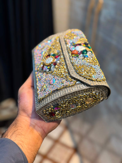 Handmade Designer Kundan Clutch_Wedding Collection_New Arrivals_Design 11