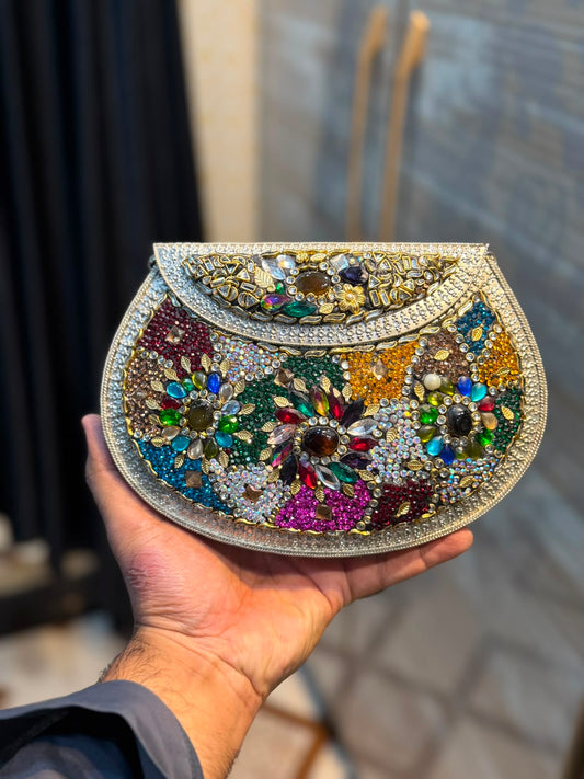 Handmade Designer Kundan Clutch_Wedding Collection_New Arrivals_Design 13