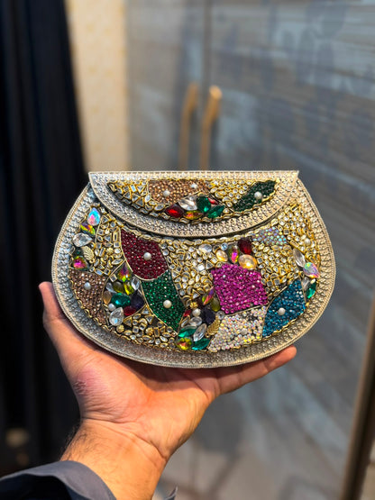 Handmade Designer Kundan Clutch_Wedding Collection_New Arrivals_Design 14