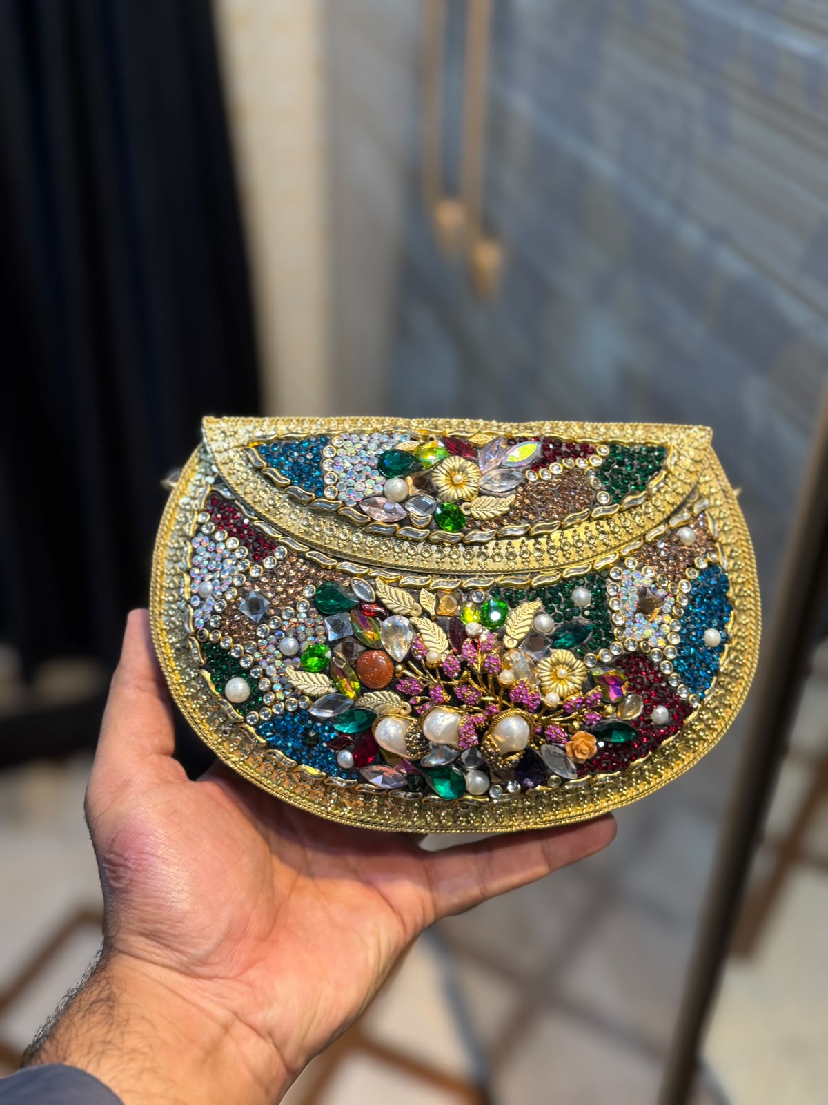 Handmade Designer Kundan Clutch_Wedding Collection_New Arrivals_Design 16
