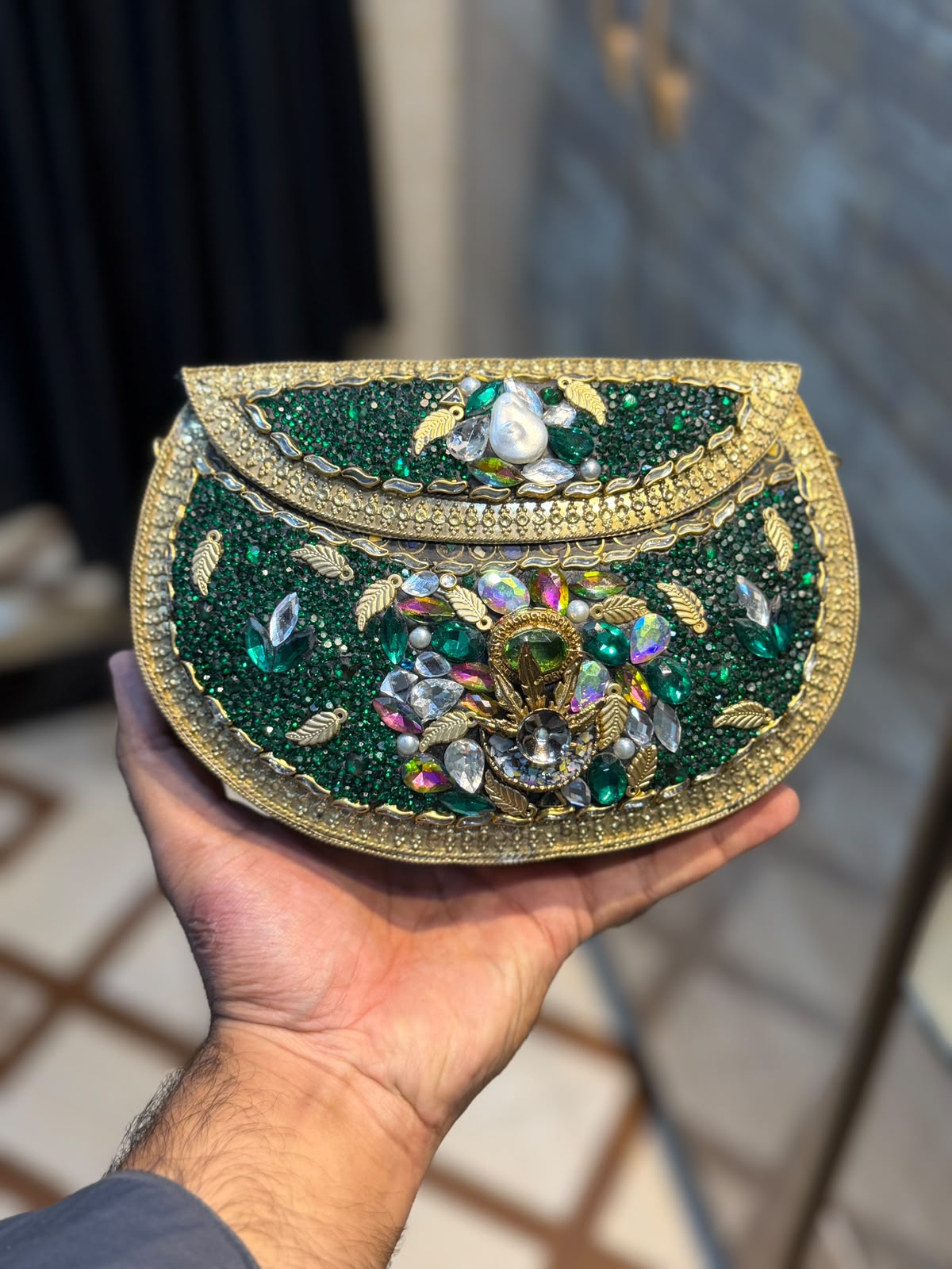 Handmade Designer Kundan Clutch_Wedding Collection_New Arrivals_Design 17