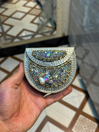 Stylish Luxury Stone Work Small Clutch_New Arrival 1