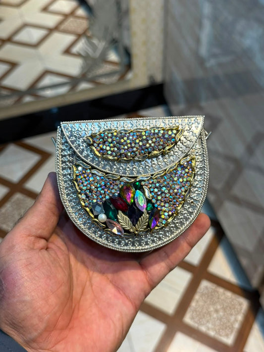 Stylish Luxury Stone Work Small Clutch_New Arrival 2