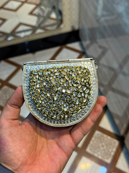 Stylish Luxury Stone Work Small Clutch_New Arrival 2