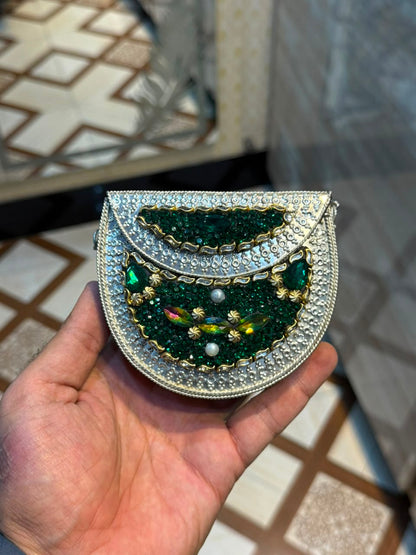 Stylish Luxury Stone Work Small Clutch_New Arrival 3