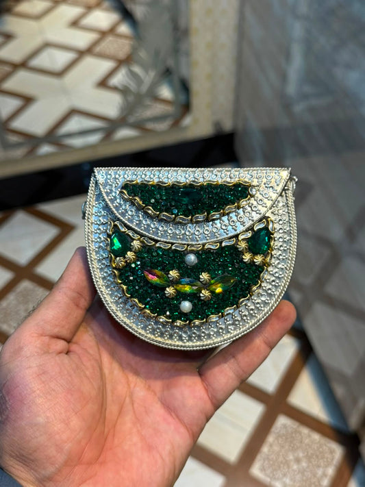 Stylish Luxury Stone Work Small Clutch_New Arrival 3