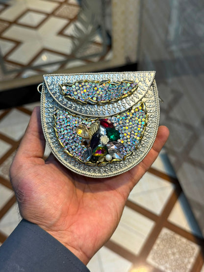 Stylish Luxury Stone Work Small Clutch_New Arrival 5
