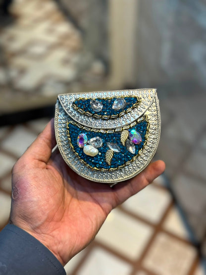 Stylish Luxury Stone Work Small Clutch_New Arrival 9