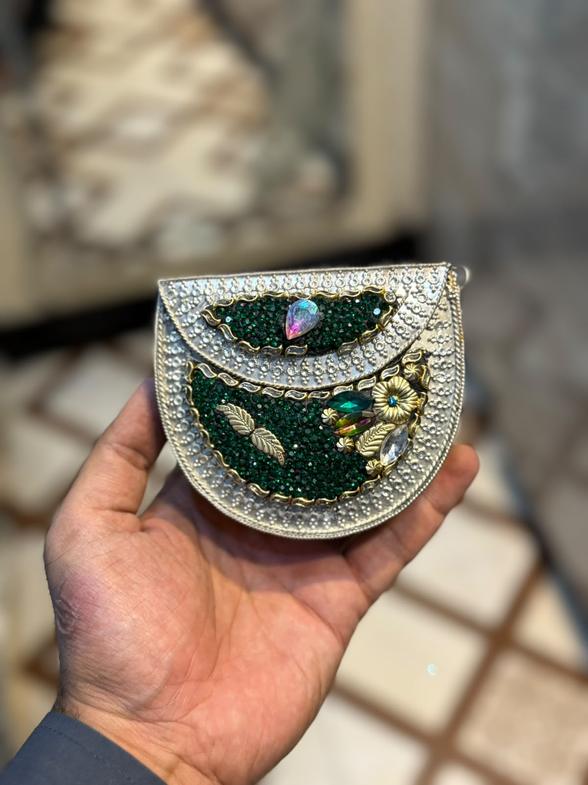 Stylish Luxury Stone Work Small Clutch_New Arrival 10