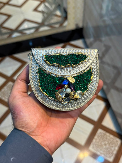 Stylish Luxury Stone Work Small Clutch_New Arrival 12