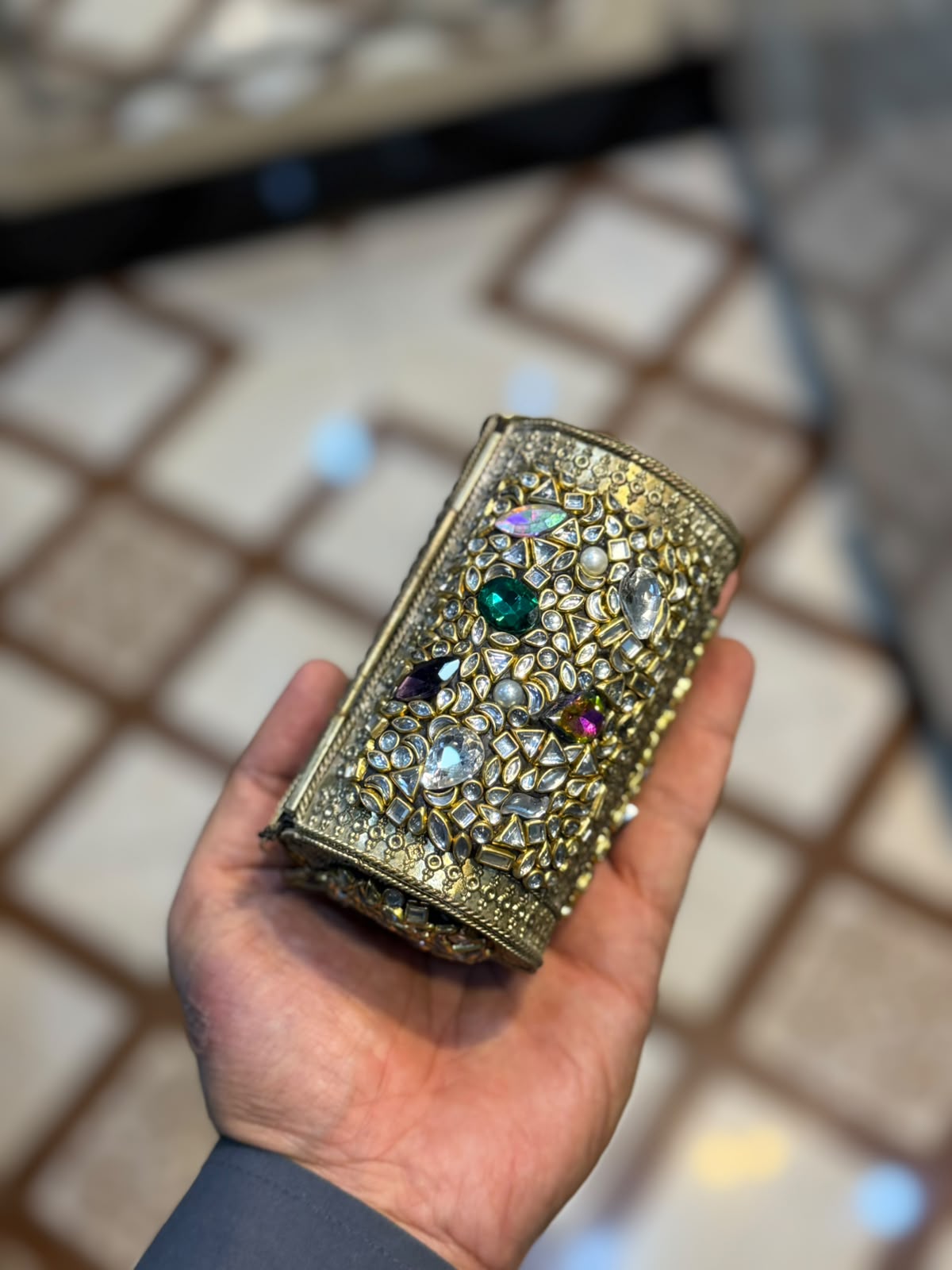 Stylish Luxury Stone Work Small Dholki_New Arrival 4