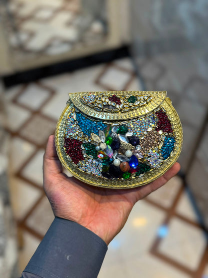 Stylish Luxury Stone Work Medium Clutch_New Arrival 17