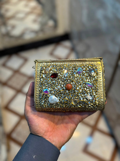 Stylish Luxury Stone Work Medium Clutch_New Arrival 18