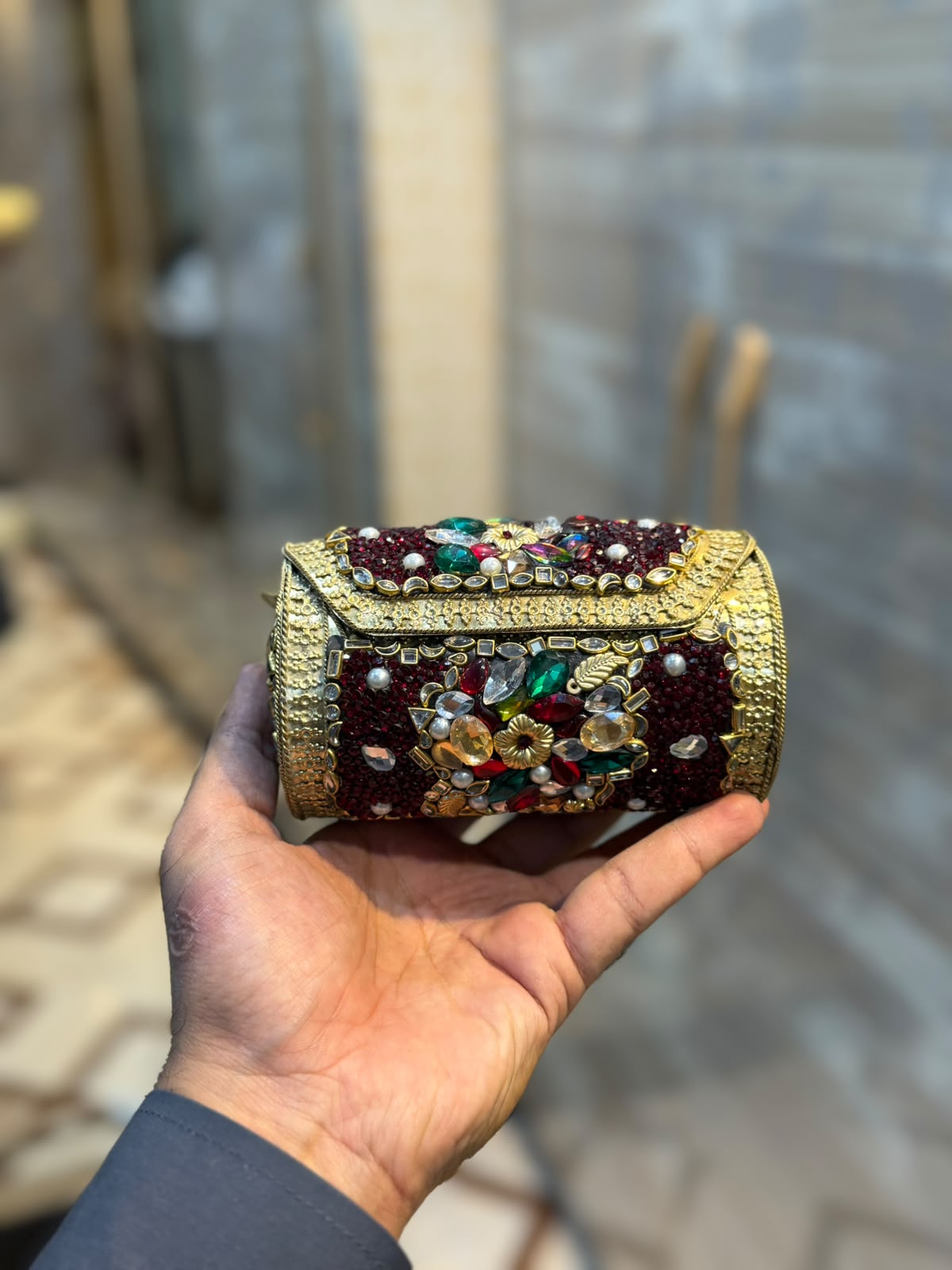 Stylish Luxury Stone Work small Dholi_New Arrival 5