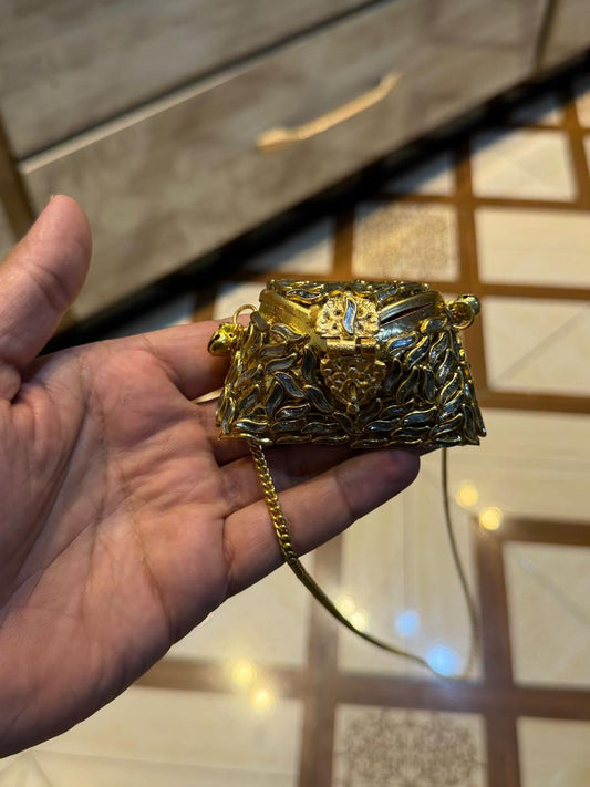 Stylish Indian Kundan Metal Clutch_Small Size_New Arrival