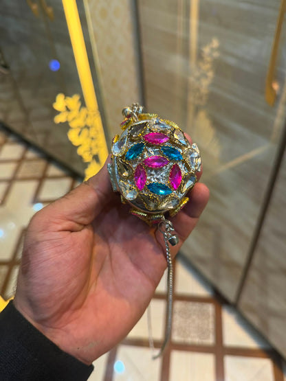 Stylish Indian Kundan Metal Clutch_Small Size_New Arrival