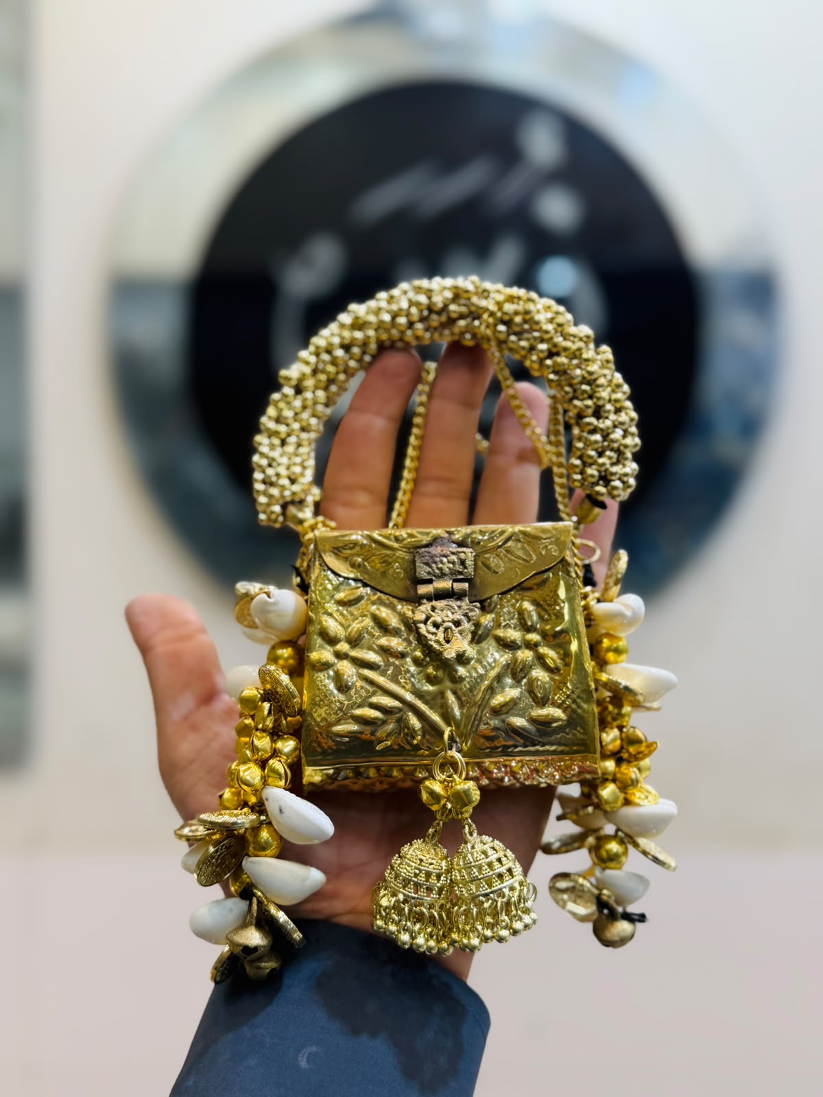 Stylish Indian Designer Metal Clutch_Small Size_New Arrival