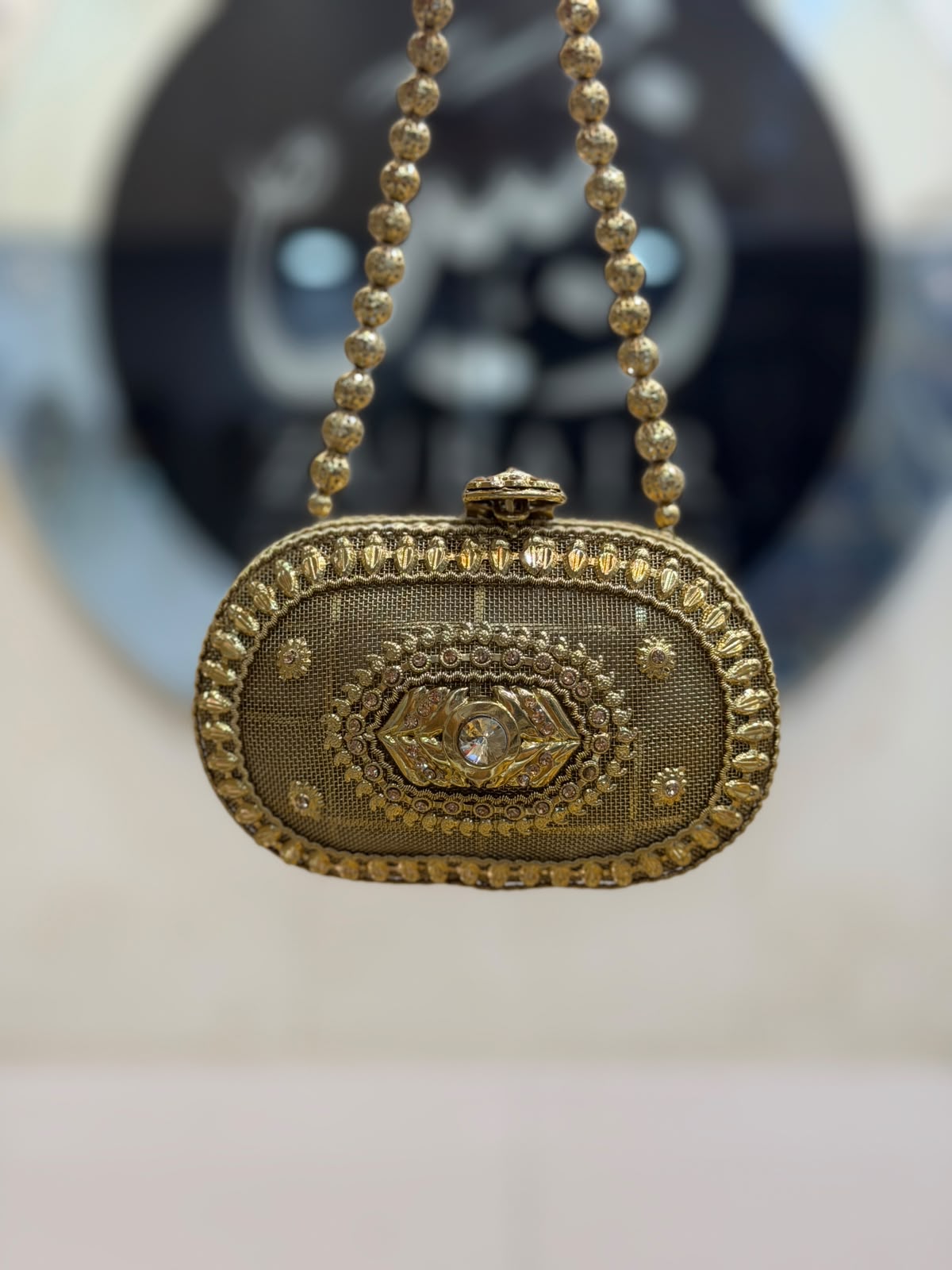 Stylish Heer Collection Golden Clutch_New Design 11