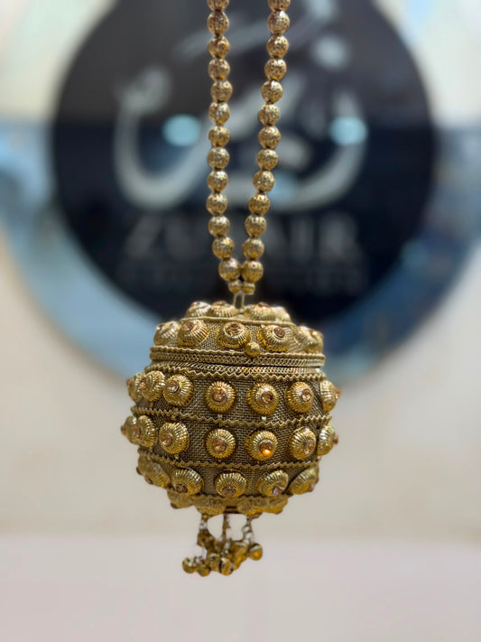 Stylish Heer Collection Golden Clutch_New Design 6
