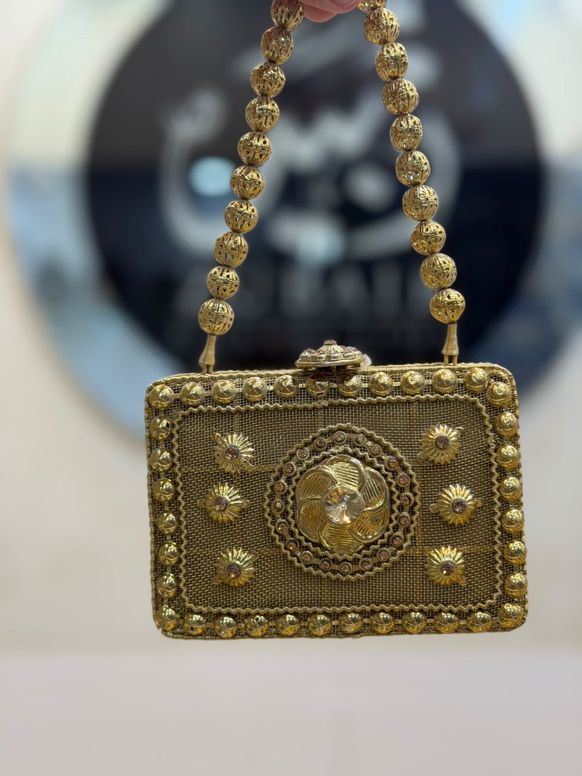 Stylish Heer Collection Golden Clutch_New Design 2
