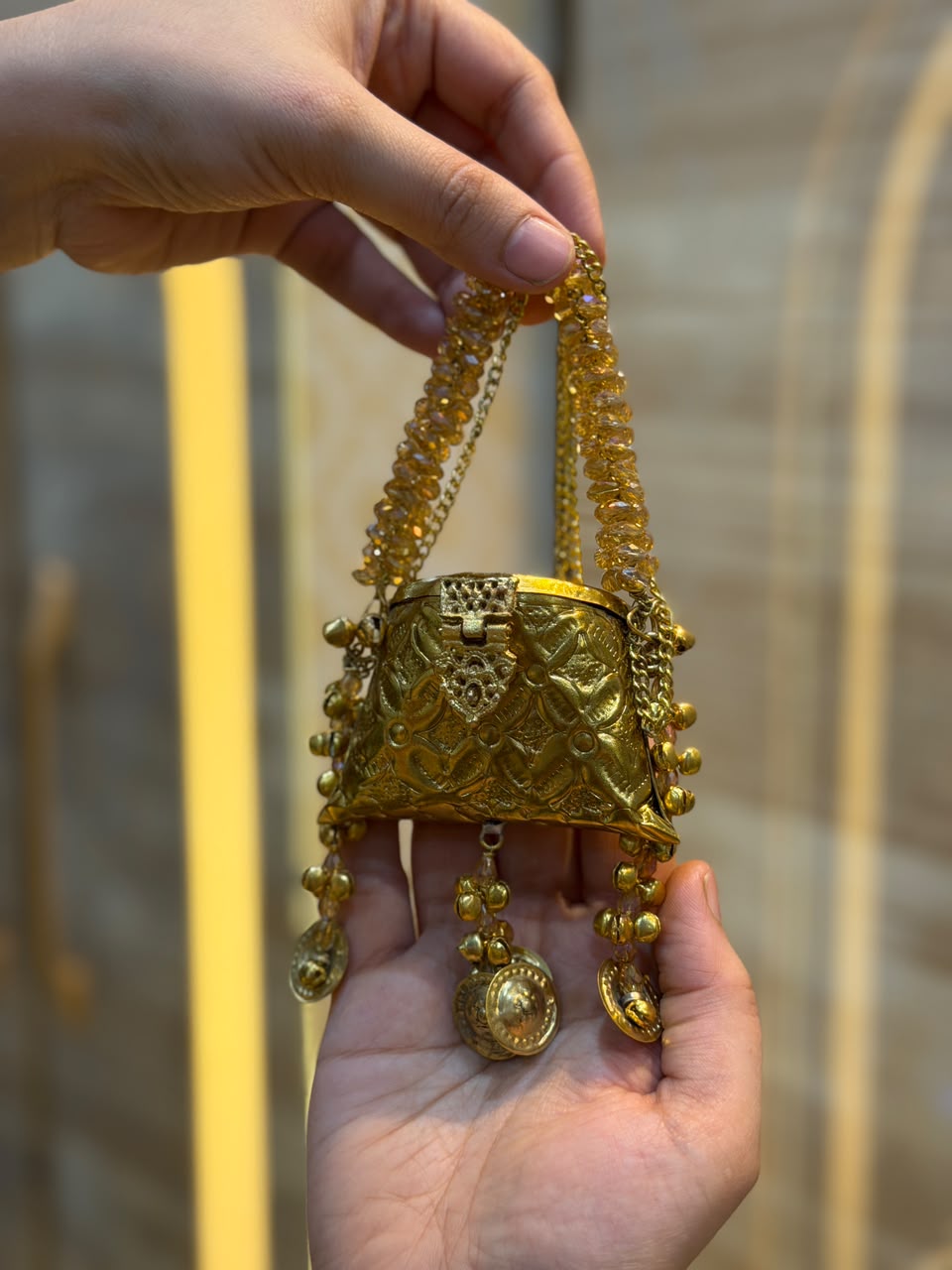 Stylish Indian Kundan Metal Clutch_Small Size_New Arrival