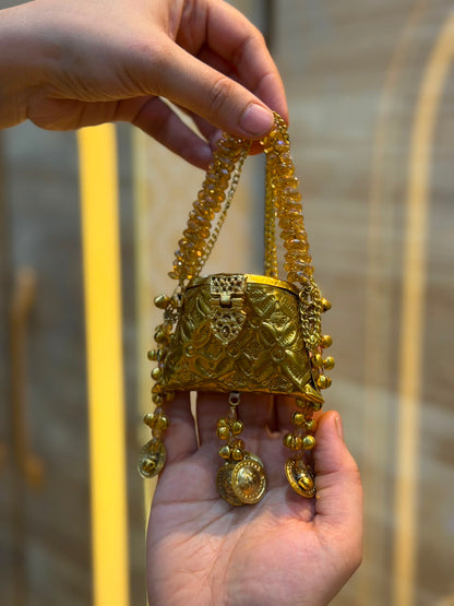 Stylish Indian Kundan Metal Clutch_Small Size_New Arrival