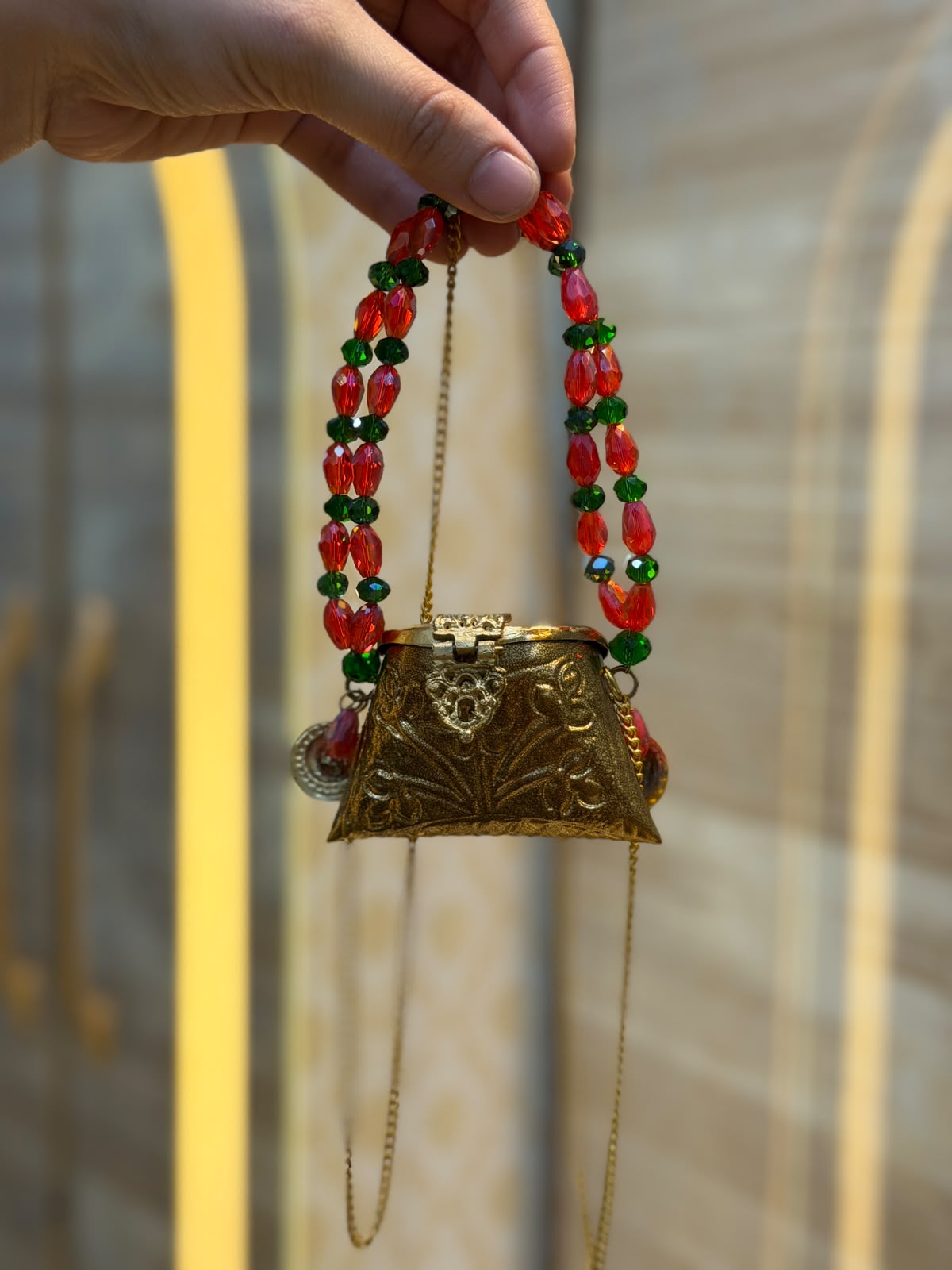 Stylish Indian Kundan Metal Clutch_Small Size_New Arrival