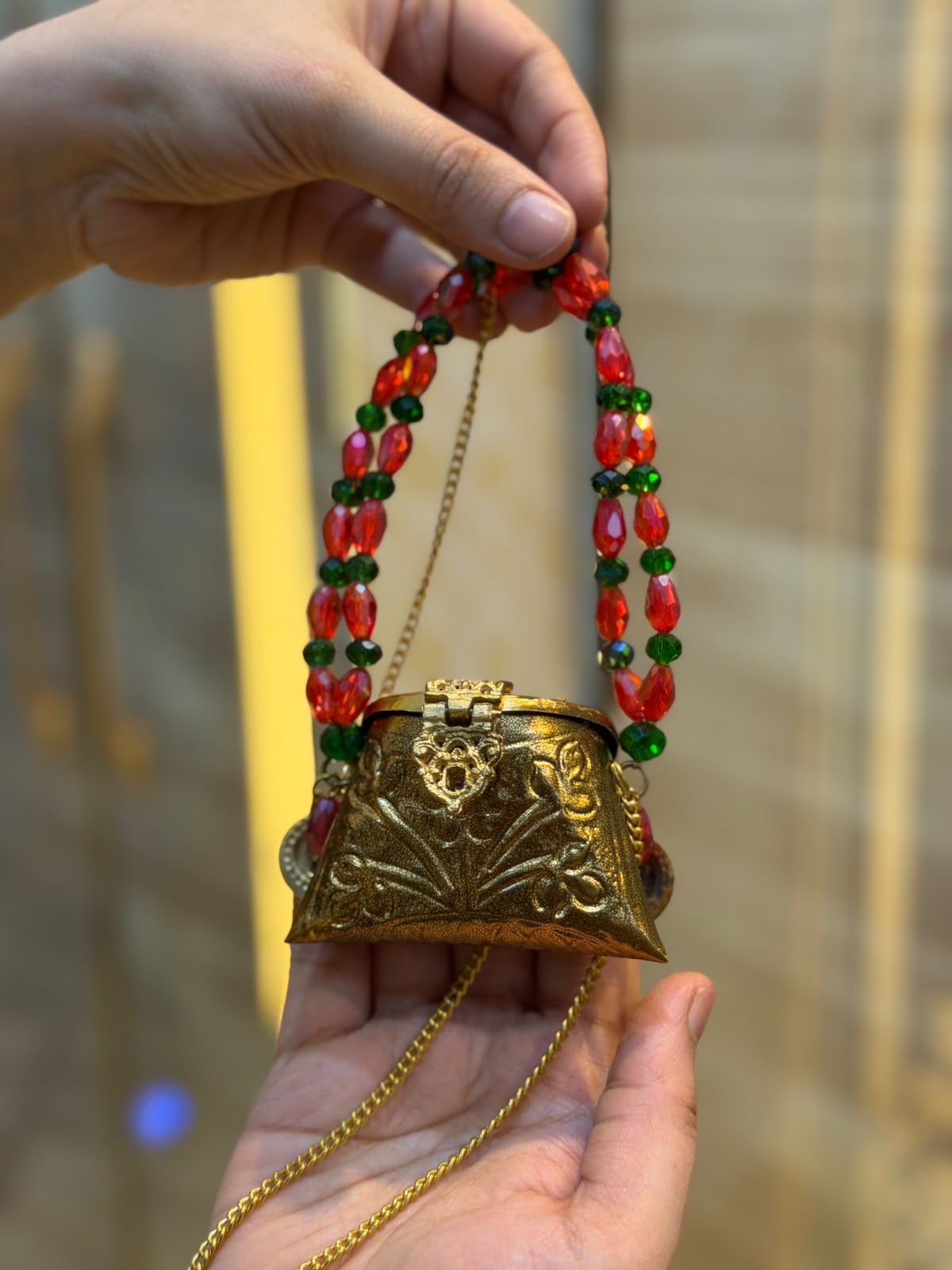 Stylish Indian Kundan Metal Clutch_Small Size_New Arrival