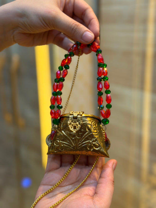 Stylish Indian Kundan Metal Clutch_Small Size_New Arrival
