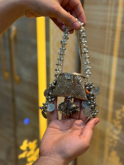 Stylish Indian Kundan Metal Clutch_Small Size_New Arrival