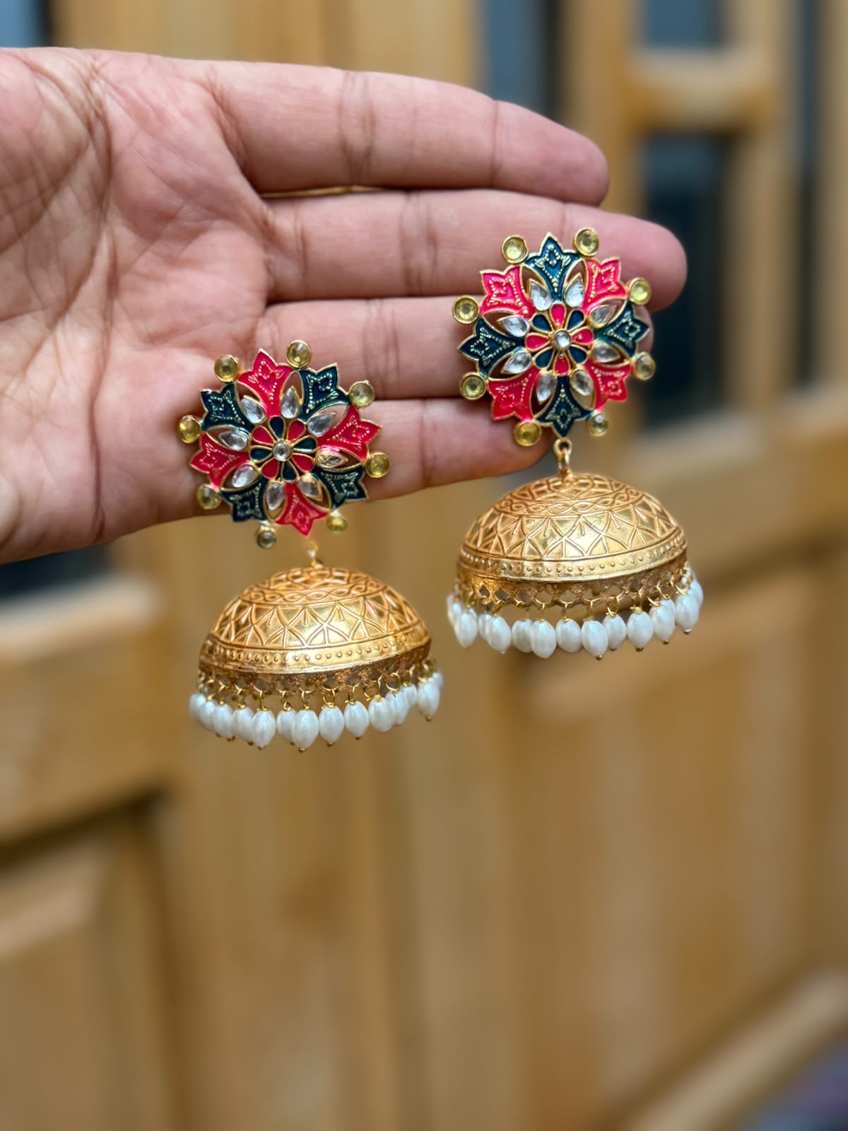 Stylish Luxury Kashmiri Golden EarRings_New Arrival 10