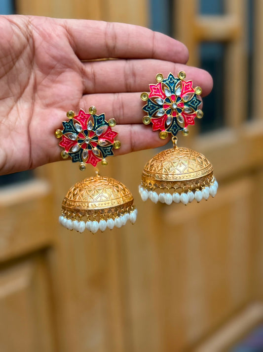 Stylish Luxury Kashmiri Golden EarRings_New Arrival 10