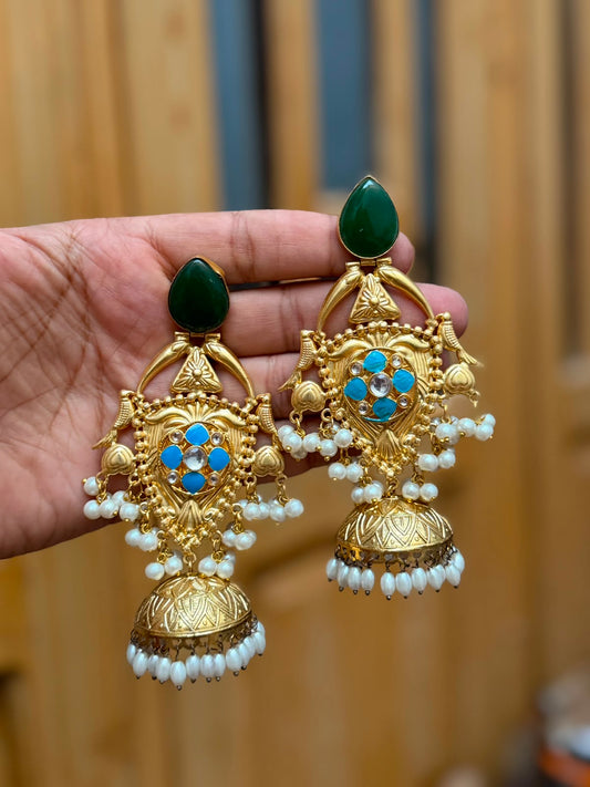 Stylish Luxury Kashmiri Golden EarRings_New Arrival 12