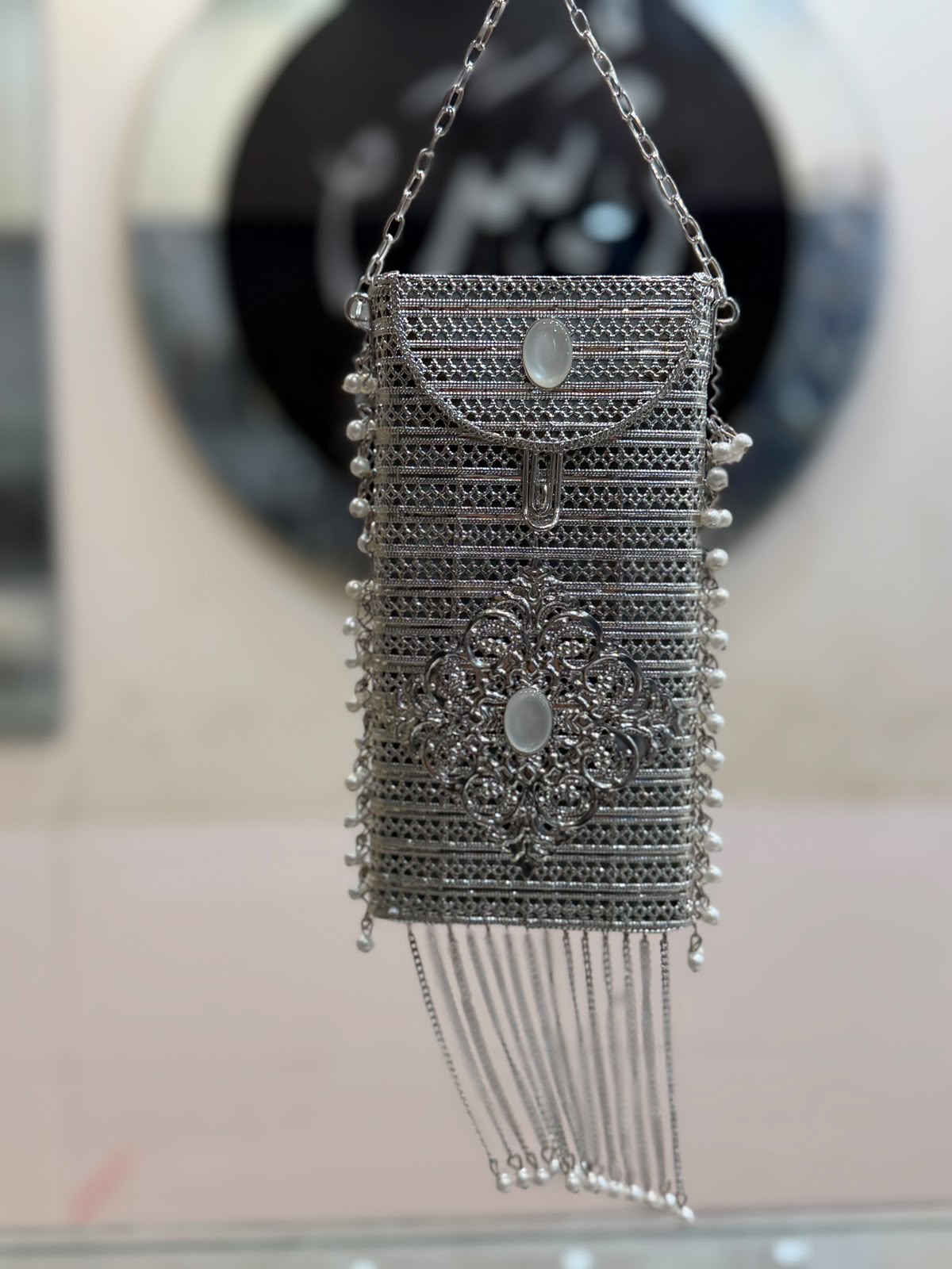 Luxury Golden Heer Collection Clutch_Mobile Shape_Design 2